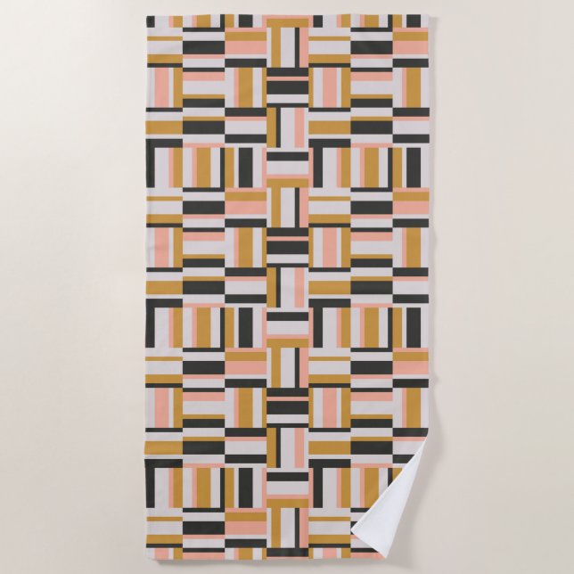 Serviette De Plage Motif géométrique de forme (Devant)