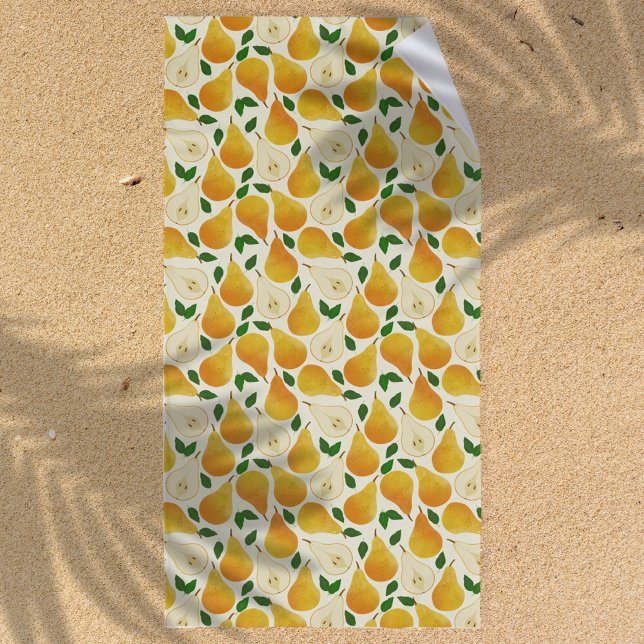 Serviette De Plage Motif Golden Pears (Créateur téléchargé)
