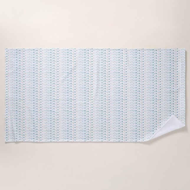 Serviette De Plage Motif Goutte de Pluie (Devant)