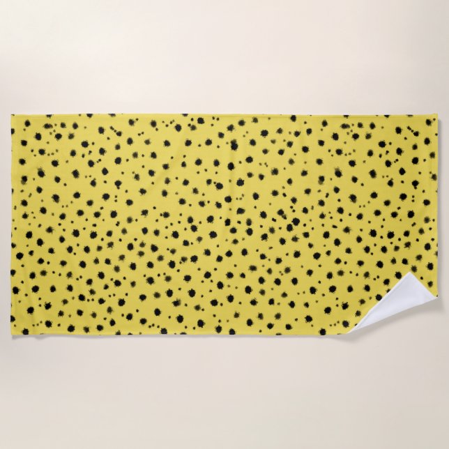 Serviette De Plage Motif guépard (Devant)
