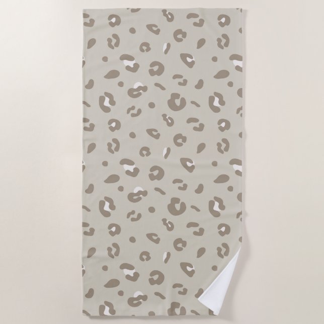 Serviette De Plage Motif Léopard (Devant)