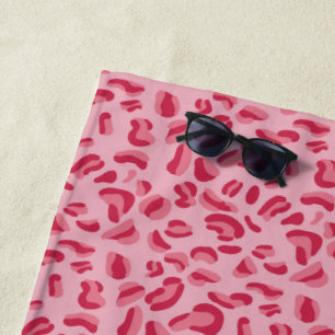 Serviette De Plage Motif léopard rose