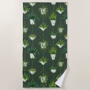 Serviette De Plage Motif ménager à accrochage géométrique