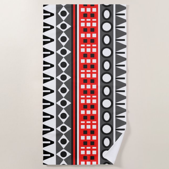 Serviette De Plage Motif natif Aztec (Devant)