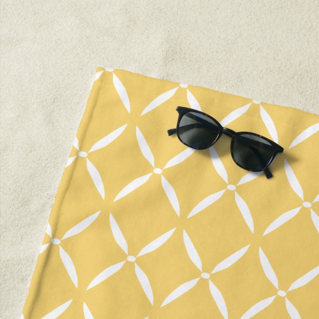 Serviette De Plage Motif Pré aux Modernes (En situation)