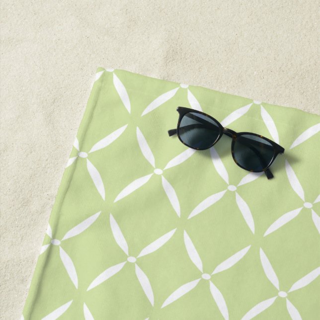 Serviette De Plage Motif Pré aux Modernes (En situation)