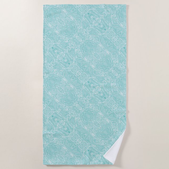 Serviette de plage Motif rouge (Devant)
