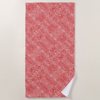 Serviette de plage Motif rouge