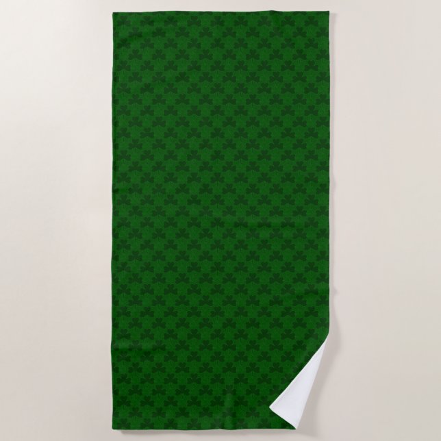Serviette De Plage Motif shamrock (Devant)