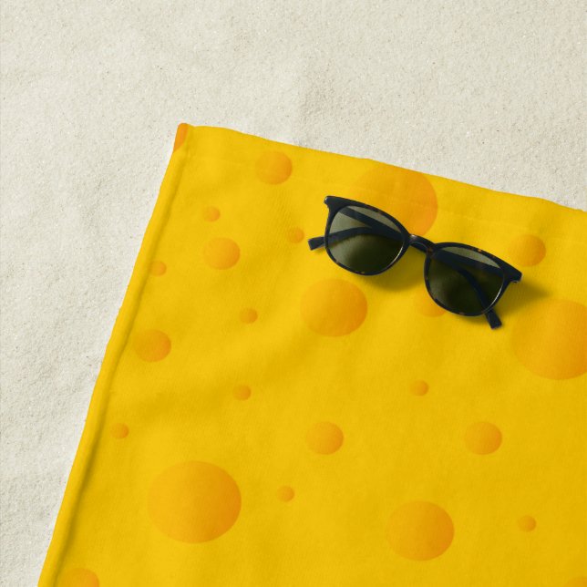 Serviette De Plage Motif suisse au fromage (En situation)