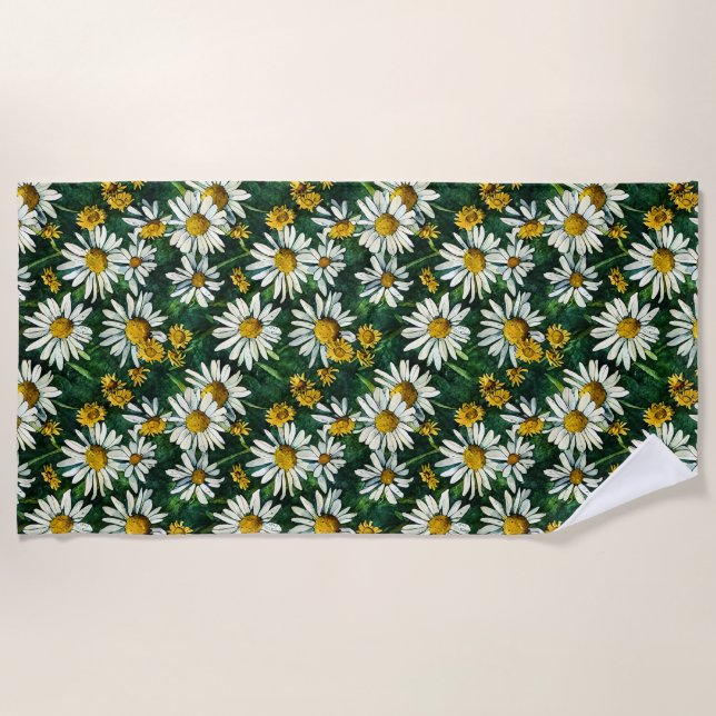 Serviette De Plage Motif SUNFLOWER (Devant)