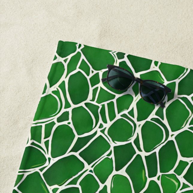 Serviette De Plage Motif Tortue Shell (En situation)
