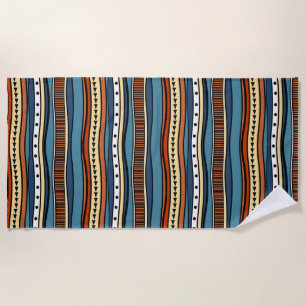 Serviette De Plage Motif tribal géométrique Abstrait moderne