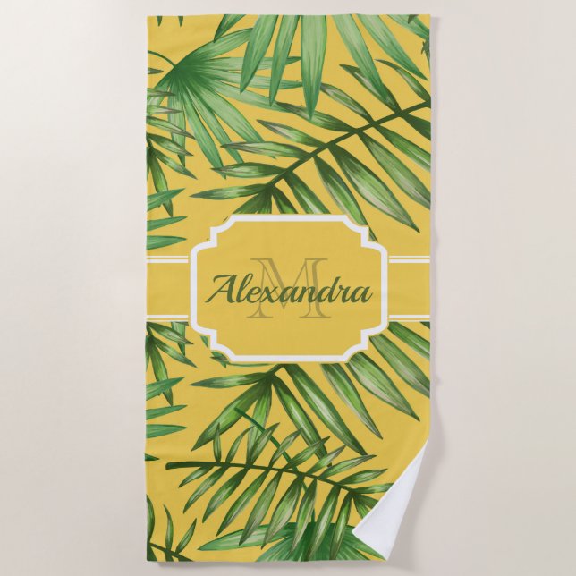 Serviette De Plage Motif tropical (Devant)