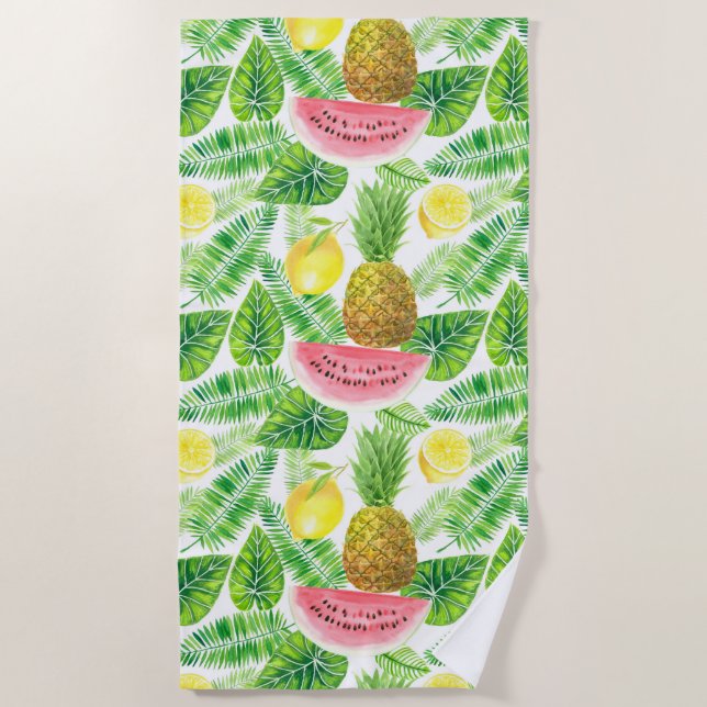 Serviette De Plage Motif tropical (Devant)