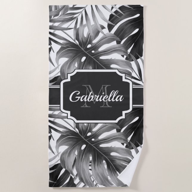 Serviette De Plage Motif tropical (Devant)