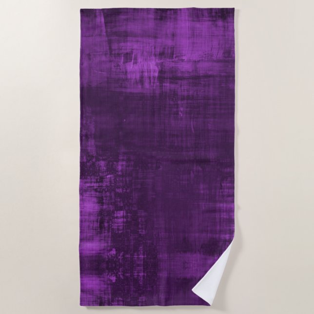 Serviette De Plage Motif VELVET PURPLE (Devant)
