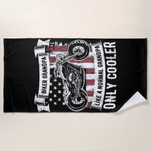 Serviette De Plage Moto Grand-père vélo Moto Amateurs de moto R