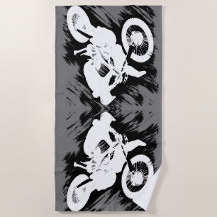 Serviette De Plage Motocross Sport Concurrentiel Motorcycle Course