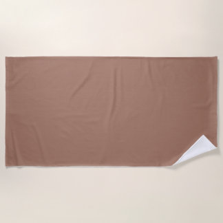 Serviette De Plage Mousse de Mocha Couleur Uni Brun Chocolat Clair