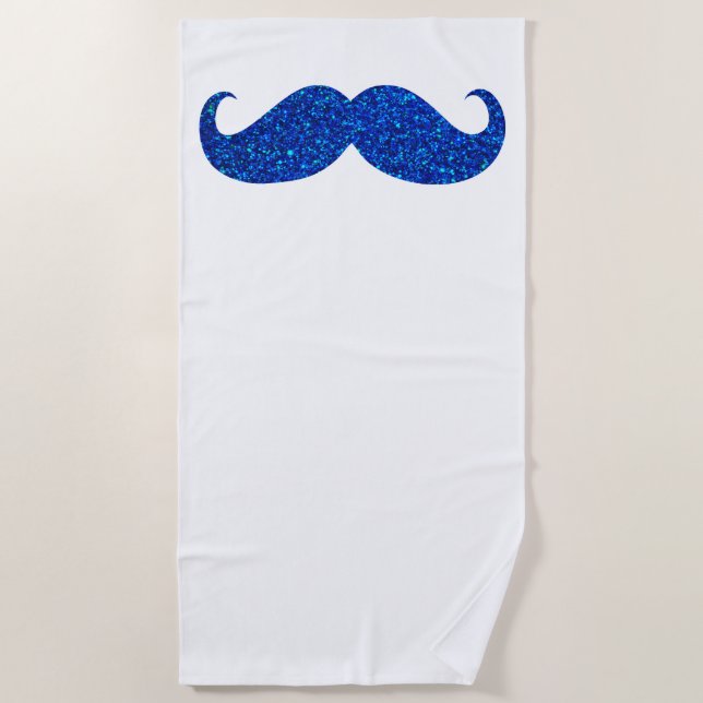 Serviette De Plage Moustache drôle #59 (Devant)