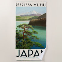 Mt Fuji Japon affiche Voyage Art Vintage