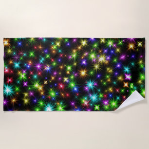Serviette De Plage Multicolor Christmas Star Rays-57191