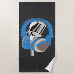 Serviette De Plage Musicien de musique moderne