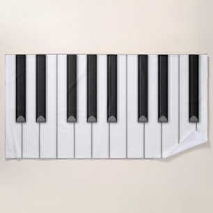 Serviette De Plage Musique des clés de piano géantes