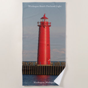 Serviette De Plage Muskegon South Pierhead Torchon de plage léger