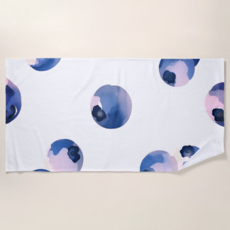 Serviette De Plage Myrtilles motif aquarelle