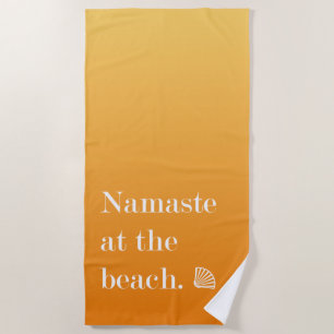 Serviette De Plage Namaste Sur La Plage