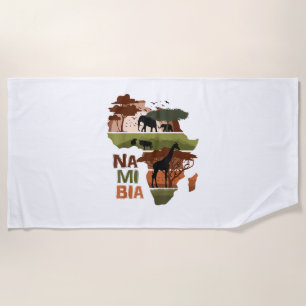 Serviette De Plage Namibie Afrique Coucher de soleil Continent Nature