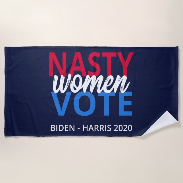 Serviette De Plage Nasty Women Vote II (Devant)