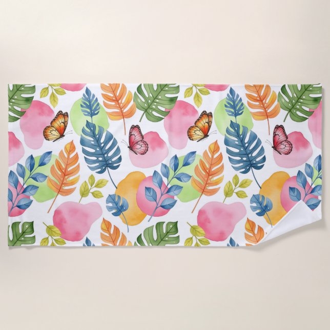 Serviette De Plage Nature en mouvement (Devant)