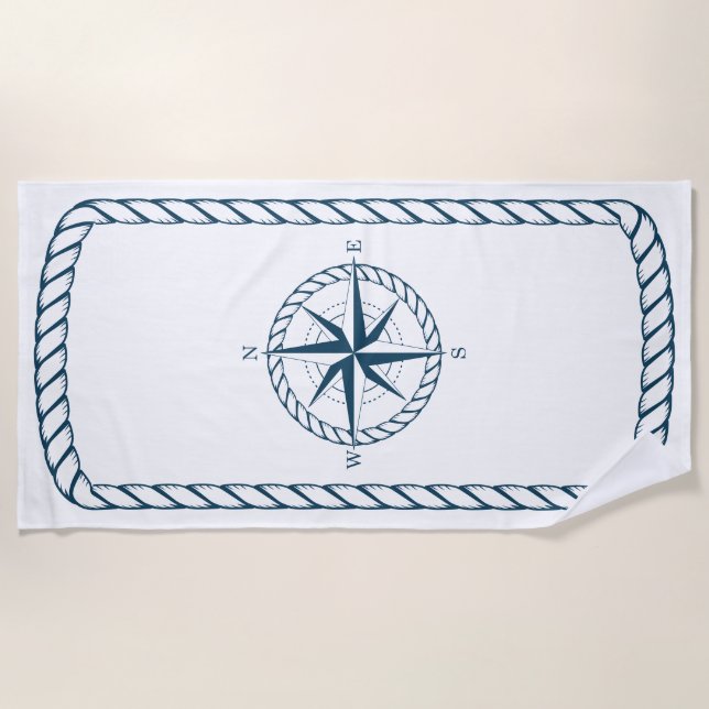Serviette de plage nautique (Devant)