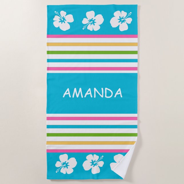 Serviette De Plage Nautique Lumineuse Fun (Devant)