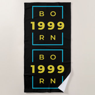 Serviette De Plage Né en 1999 acier jeune Beach Towel