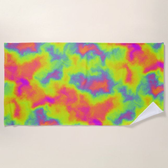 Serviette De Plage nébuleuse de vision nocturne : (Devant)