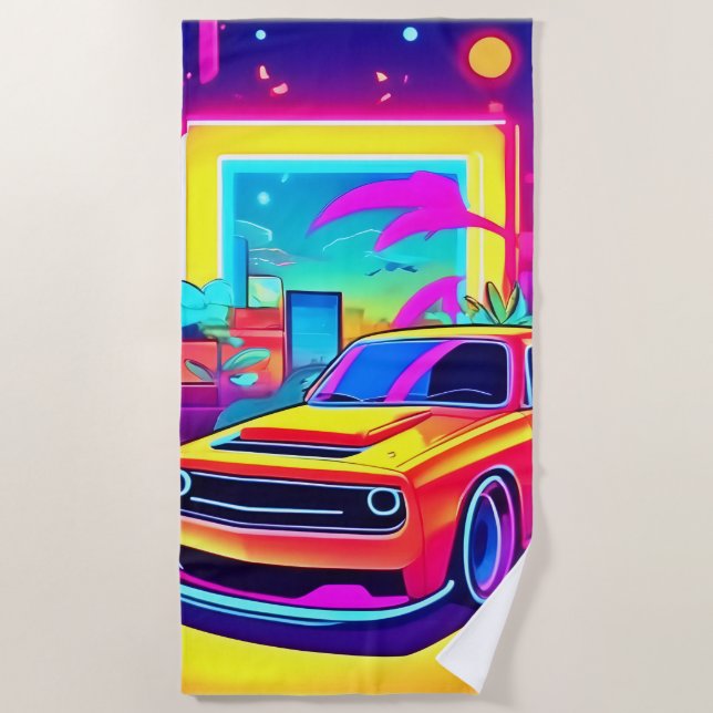 Serviette De Plage Neon Dream (Devant)