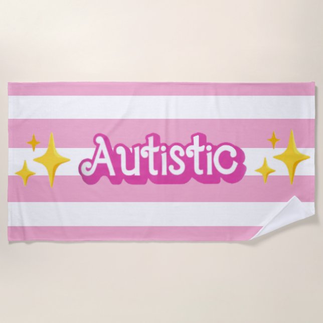 Serviette de plage neurodivergente (Devant)