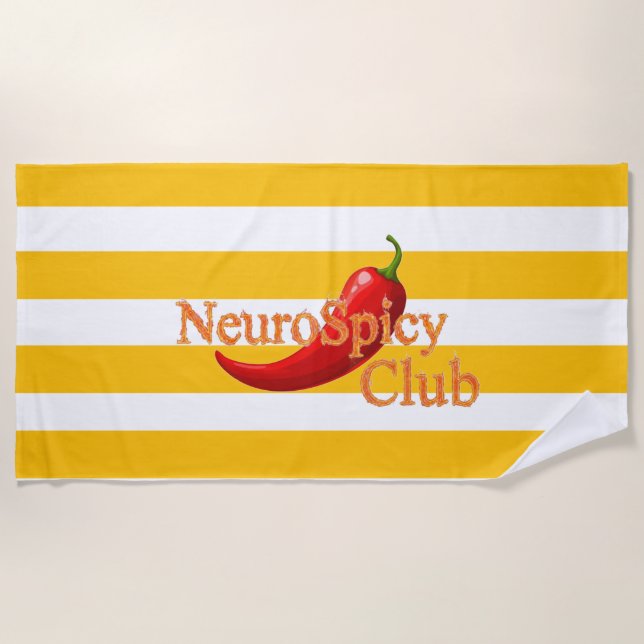 Serviette de plage Neurospicy (Devant)