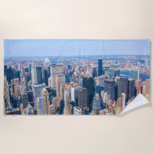 Serviette De Plage New York City Skyline Photo Building Vue de la vil
