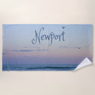 Serviette De Plage Newport Beach Californie Ocean Sunrise Blue