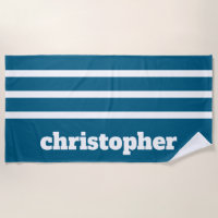Nom de monogramme de piscine bleu simple moderne