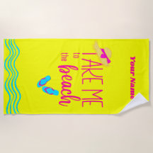 Nom personnalisé Jaune moderne vacances d'été