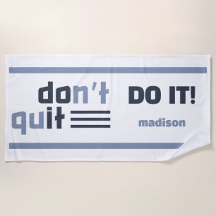 Serviette De Plage Nom personnalisé "Ne quittez pas"