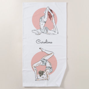 Serviette de plage nommée faite sur commande de