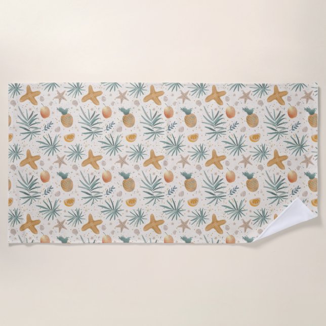 Serviette De Plage Nos souvenirs de l'océan persistent (Devant)