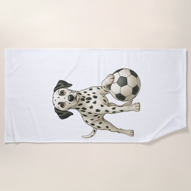 Serviette De Plage nous aimons le sport (Devant)